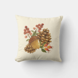 Bauernhaus Pinecones and Acorn - Rustikaler Herbst Kissen