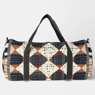Bauernhaus Quilt Muster Duffle Bag