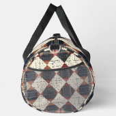 Bauernhaus Quilt Muster Duffle Bag (Rechts)