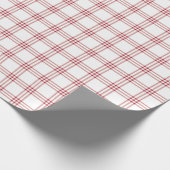 Bauernhaus Red White Kariert Geschenk Geschenkpapier (Ecke)