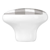 Bauernhaus Rustic Grau & White Buffalo Karierter P Keramikknauf (Seitenansicht)