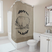 Bauernhaus-rustikale Duschvorhang (Beispiel)