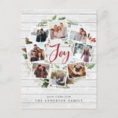 Bauernhaus | Rustikale FotoCollage Feiertagspostkarte (Vorderseite)