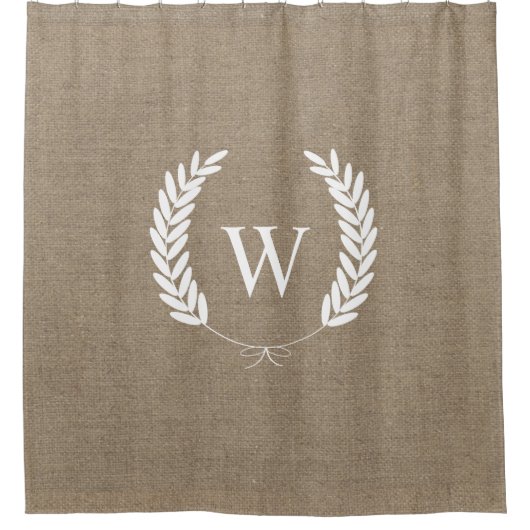 Bauernhaus-rustikales Duschvorhang (Vorderseite)