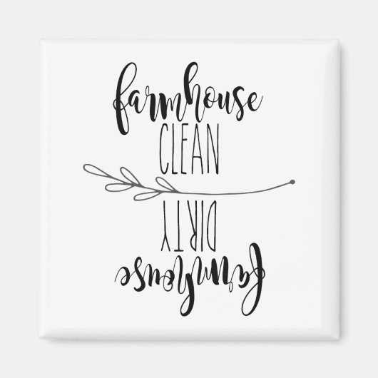 Bauernhaus Sauberkeit/Geschirrspülmaschine Magnet (Vorne)