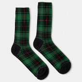 Bauernhaus schwarz rustikal kariertes Muster Socken (Rechts)