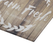 Bauernhaus Stall Holz Weiße Laurels Familienname Schneidebrett (Ecke)