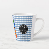 Bauernhaus Style Blue Gingham Carrot Juice Milchtasse (Rechts)