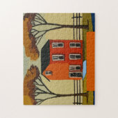 Bauernhaus, Text hinzufügen, Puzzle (Vertikal)