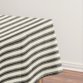 Bauernhaus-Ticken-Schwarz-Weiß Tischdecke