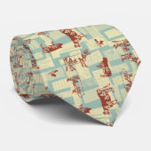 Bauernhaus Tiere Modernes Muster - Klassisches Lan Krawatte (Gerollt)