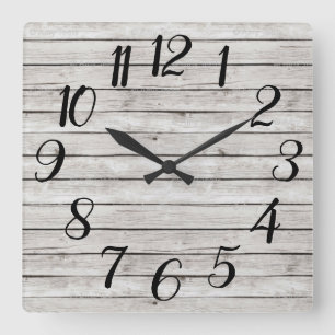 Bauernhaus-Uhr Quadratische Wanduhr