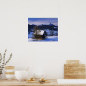 Bauernhaus und Berg Rigi und Pilatus, Poster (Küche)