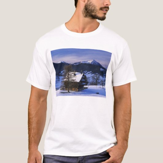Bauernhaus und Monte Rigi und Pilatus, T-Shirt (Vorderseite)
