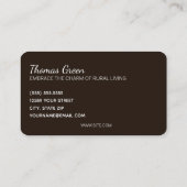 Bauernhaus Urlaub Vermietung Foto Visitenkarte (Rückseite)