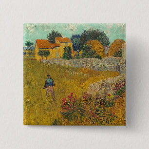 Bauernhaus Vincent van Goghs in Provence, 1888 Button
