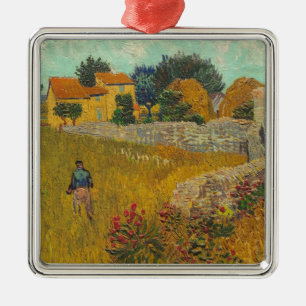 Bauernhaus Vincent van Goghs   in Provence, 1888 Ornament Aus Metall