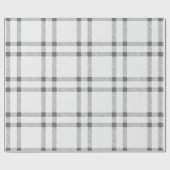 Bauernhaus Vintage handgezeichnete karierte Muster Geschenkpapier (Flach)