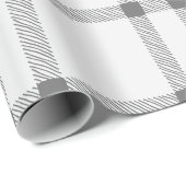 Bauernhaus Vintage handgezeichnete karierte Muster Geschenkpapier (Rolleneckpunkt)