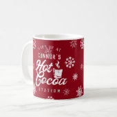 Bauernhaus Weihnachten Custom Familie Hot Cocoa Kaffeetasse (Vorderseite Links)