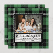 Bauernhaus Weihnachten Kariert, Ein Foto (Vorne/Hinten)