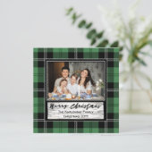 Bauernhaus Weihnachten Kariert, Ein Foto (Stehend Vorderseite)