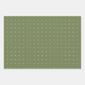 Bauernhaus Weihnachten Weichgrüne Geschenkpapier Set (Vorderseite 2)