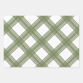 Bauernhaus Weihnachten Weichgrüne Geschenkpapier Set (Vorderseite)