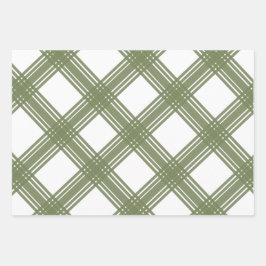 Bauernhaus Weihnachten Weichgrüne Geschenkpapier Set