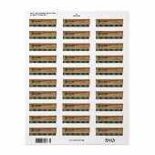 Bauernhaus Weihnachts Buffalo Karierte Holzrückgab (Vorne)