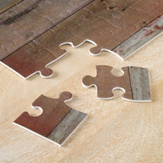 Bauernhaus Western Stallholz Puzzle (Seite)