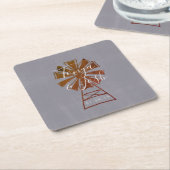 Bauernhaus Windmill Rustikale Hochzeit Rechteckiger Pappuntersetzer (angewinkelt)