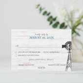 Bauernhaus Windmühle Antwort Einladung (Stehend Vorderseite)