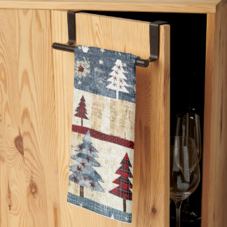 Bauernhaus zum Thema Weihnachten Froswald Geschirrtuch