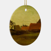 Bauernhäuser in Loosduinen in der Nähe von Den Haa Keramik Ornament (Rechts)