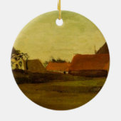 Bauernhäuser in Loosduinen in der Nähe von Den Haa Keramik Ornament (Hinten)