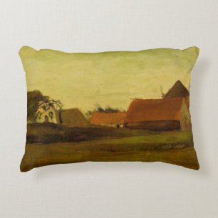 Bauernhäuser Loosduinen Haag von Vincent van Gogh Dekokissen