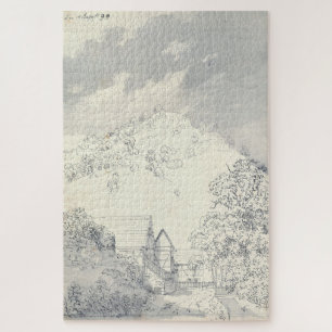 Bauernhäuser von Hillside - Caspar David Friedrich Puzzle
