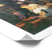 Bauernhochzeit in Niederösterreich (Öl auf Leinwan Poster (Ecke)