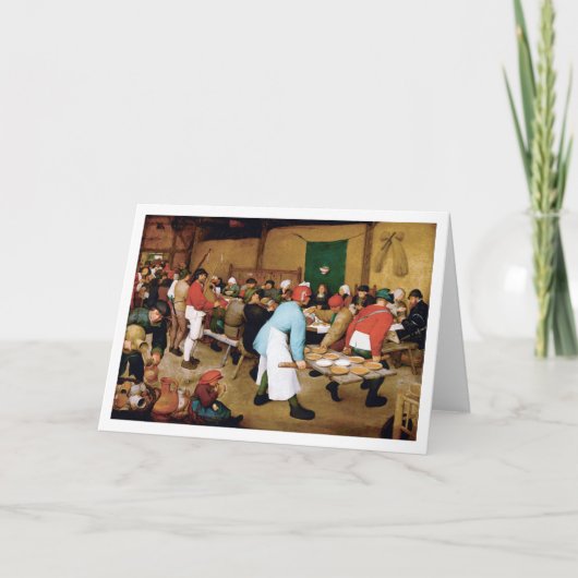 Bauernhochzeit, Pieter Bruegel Karte (Vorderseite)