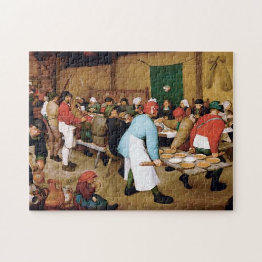 Bauernhochzeit, Pieter Bruegel Puzzle (Horizontal)