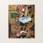 Bauernhochzeit, Pieter Bruegel Puzzle (Vertikal)
