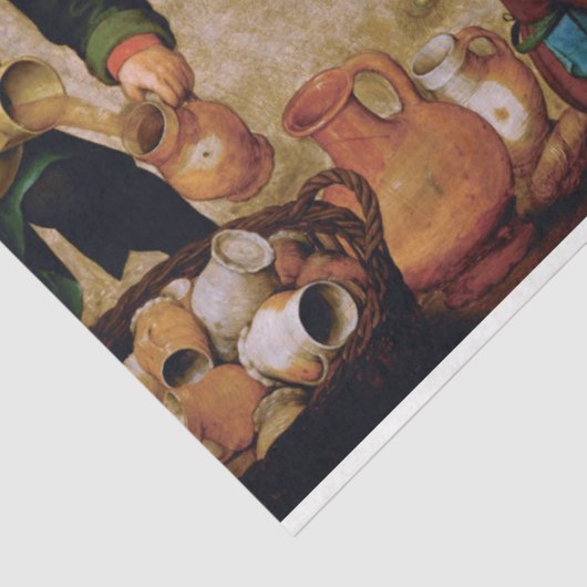 Bauernhochzeit, Pieter Bruegel Seidenpapier (Ausschnitt)