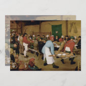 Bauernhochzeit von Pieter Bruegel, der Ältere (Vorne/Hinten)