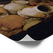 Bauernhochzeit von Pieter Bruegel, der Ältere Poster (Ecke)