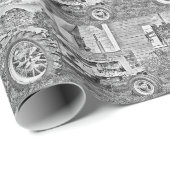 Bauernhof Alle Zugmaschinen-Bauweise Geschenkpapier (Rolleneckpunkt)