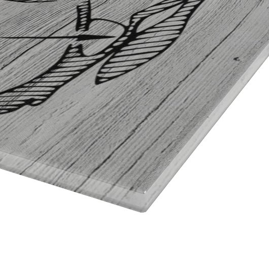 Bauernhof Altes Holz Teile Rindfleisch Schneidebre Schneidebrett (Ecke)