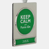 Bauernhof an Banner-Ornament silber (Rechts)