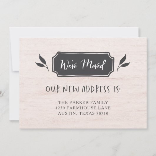 Bauernhof | Änderung der Anschrift Ankündigung (Vorderseite)