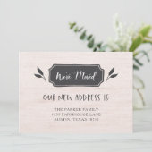 Bauernhof | Änderung der Anschrift Ankündigung (Stehend Vorderseite)